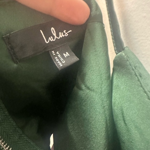 NWT! Lulus Got the Glam Emerald Green Pleated Cutout Maxi Dress. Medium $128 - Picture 6 of 8